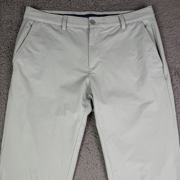 Vineyard Vines Pants Mens 33x32 Gray On The Go Performance Golf Lightweight - Picture 1 of 11